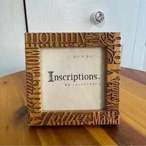 Lasercraft Inscriptions Mother 3.5 inches x 3.5 inches frame